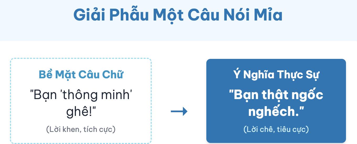 Biện pháp tu từ nói mỉa là gì? Ví dụ và tác dụng của biện pháp tu từ nói mỉa?