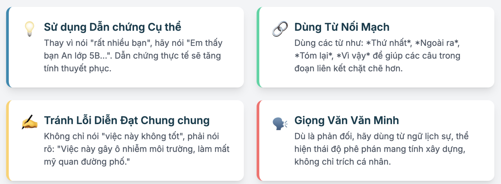 Viết đoạn văn nêu ý kiến về một hiện tượng xã hội lớp 5