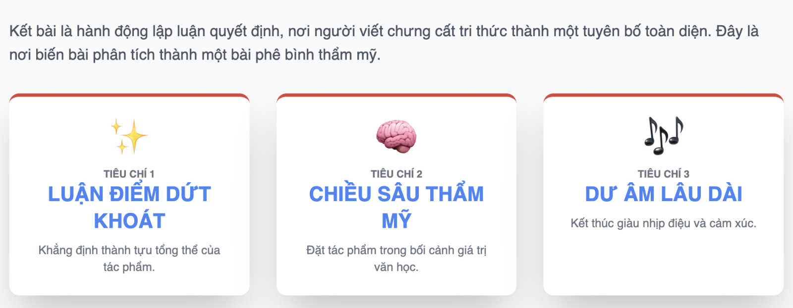 Kết bài chung cho mọi đề phân tích tác phẩm thơ