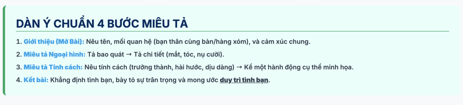 Bài văn tả một người bạn đã gắn bó với em trong những năm học ở trường tiểu học
