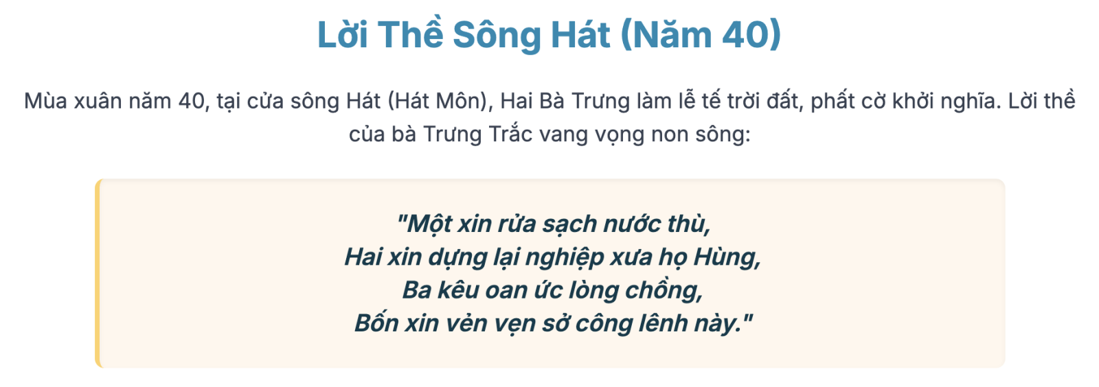 Viết bài văn kể về Hai Bà Trưng lớp 4 chọn lọc hay nhất