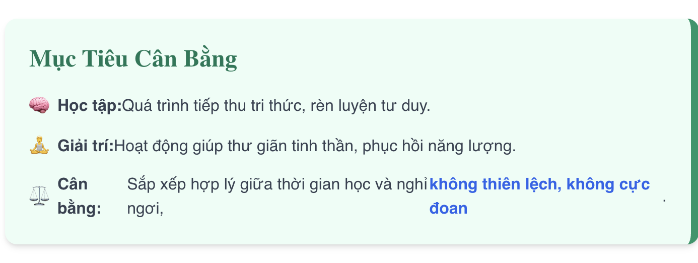 Nghị luận học sinh nên cân bằng giữa việc học tập và hoạt động giải trí thế nào?