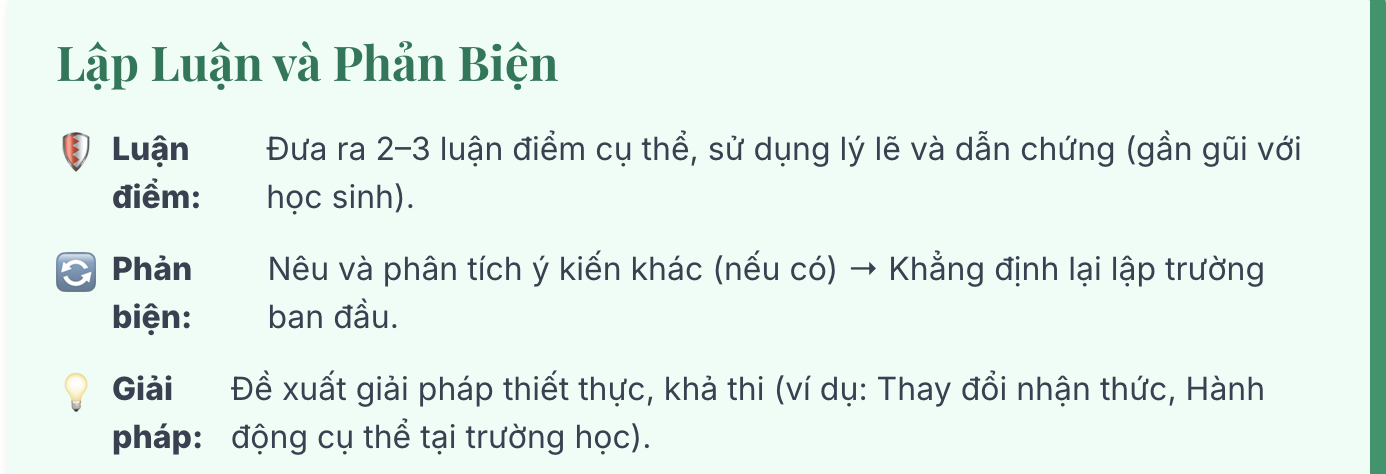 Trình bày ý kiến về một vấn đề có tính thời sự trong đời sống của lứa tuổi học sinh