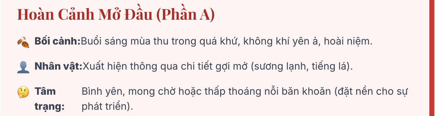 Viết bài văn kể chuyện sáng tạo câu chuyện Một sáng thu xưa