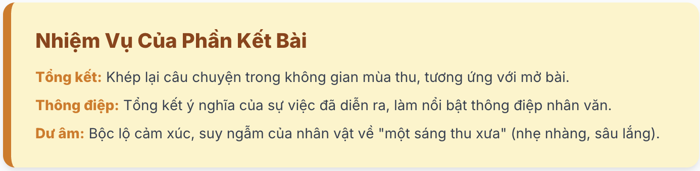 Viết bài văn kể chuyện sáng tạo câu chuyện Một sáng thu xưa