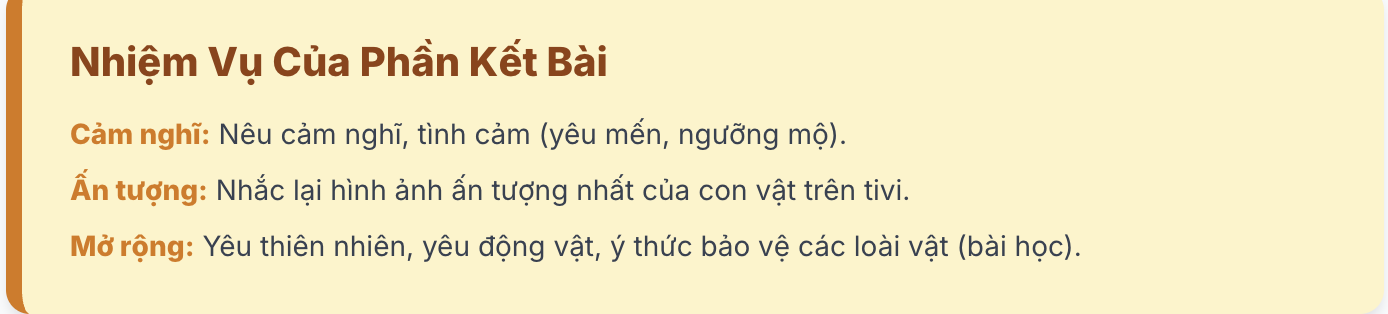 Viết bài văn tả con vật trên tivi lớp 4