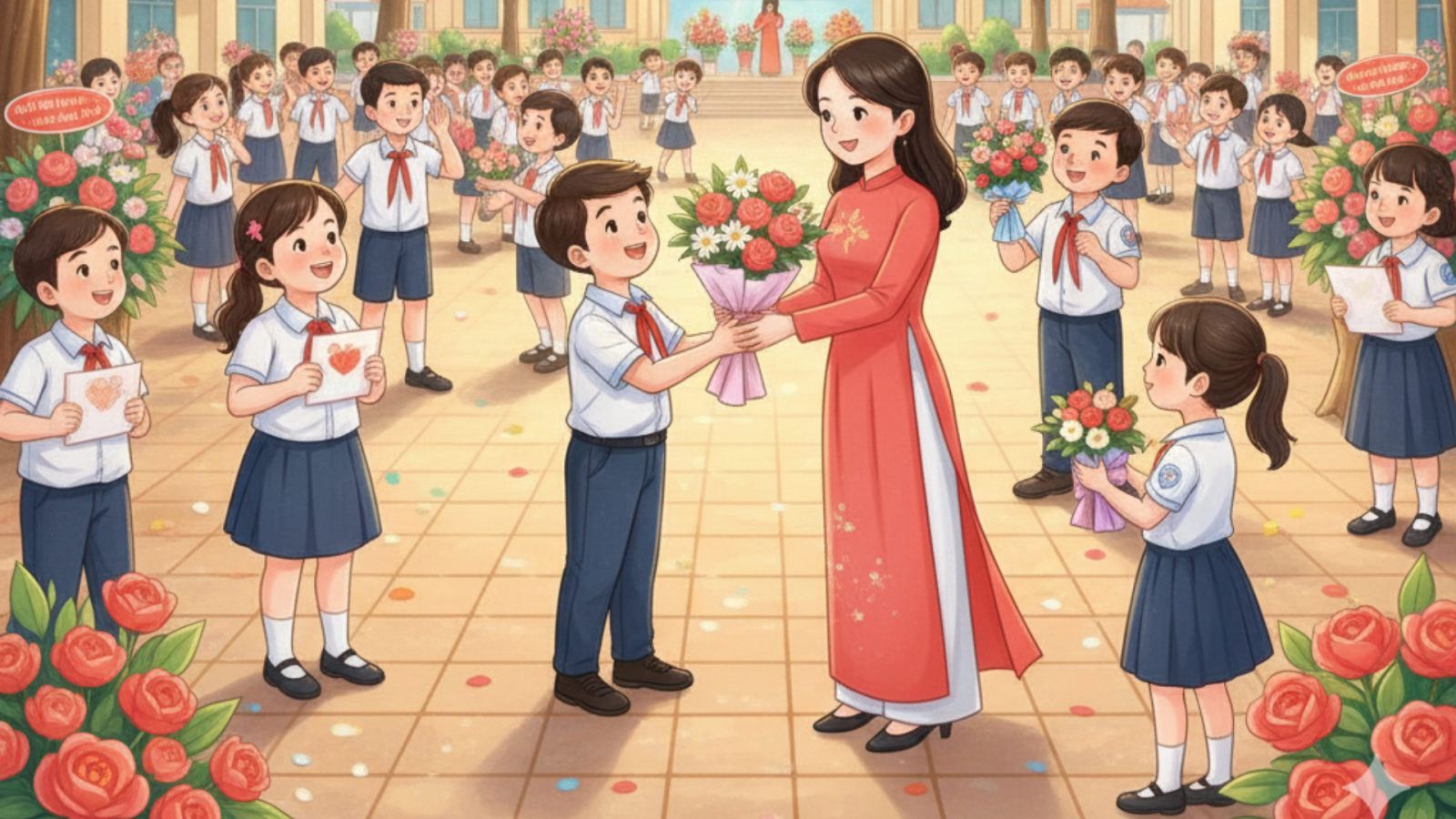 Bài văn tả ngày nhà giáo Việt Nam 20/11 ngắn, hay