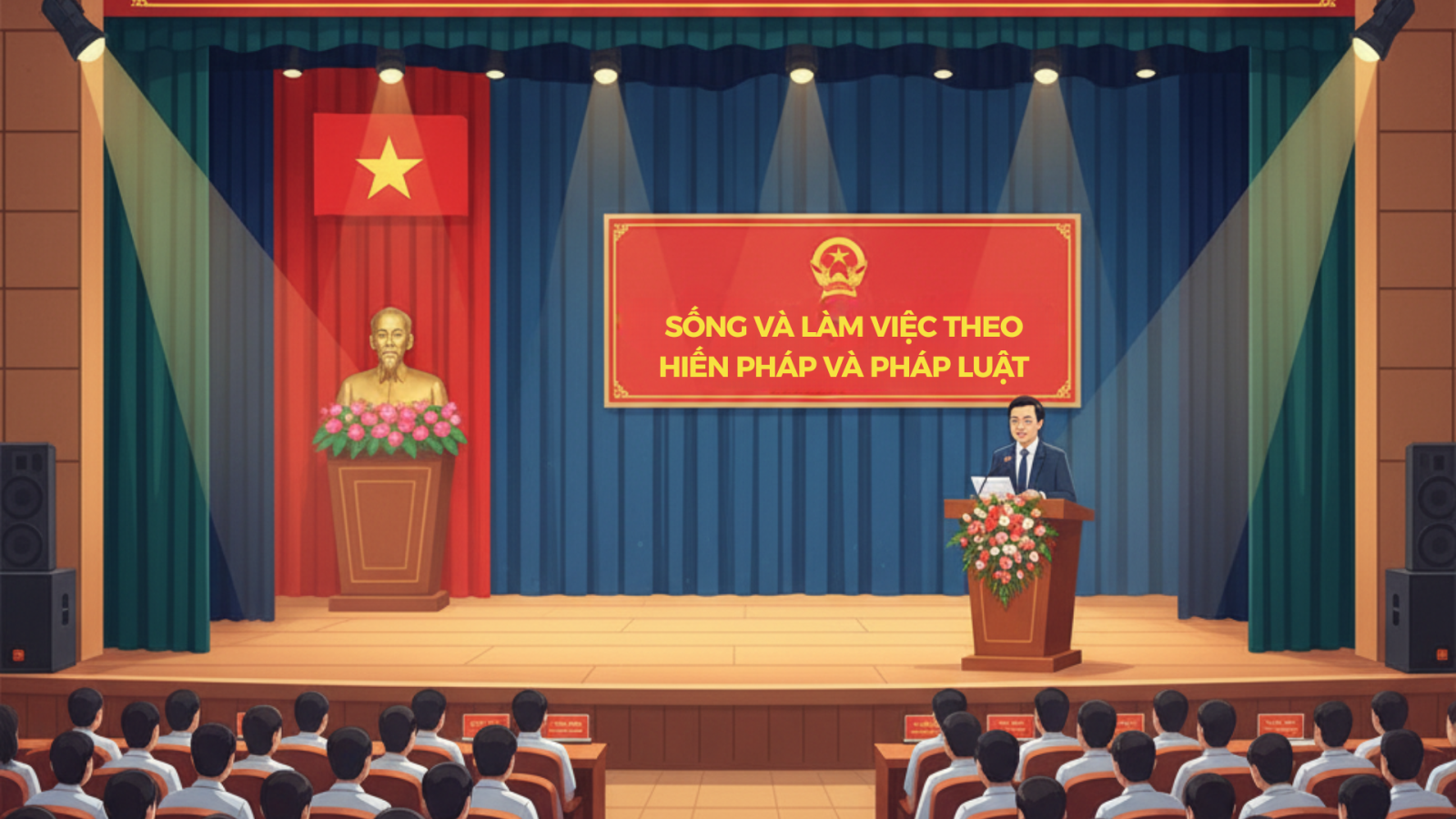 Mẫu phát biểu khai mạc ngày Pháp luật Việt Nam 09/11