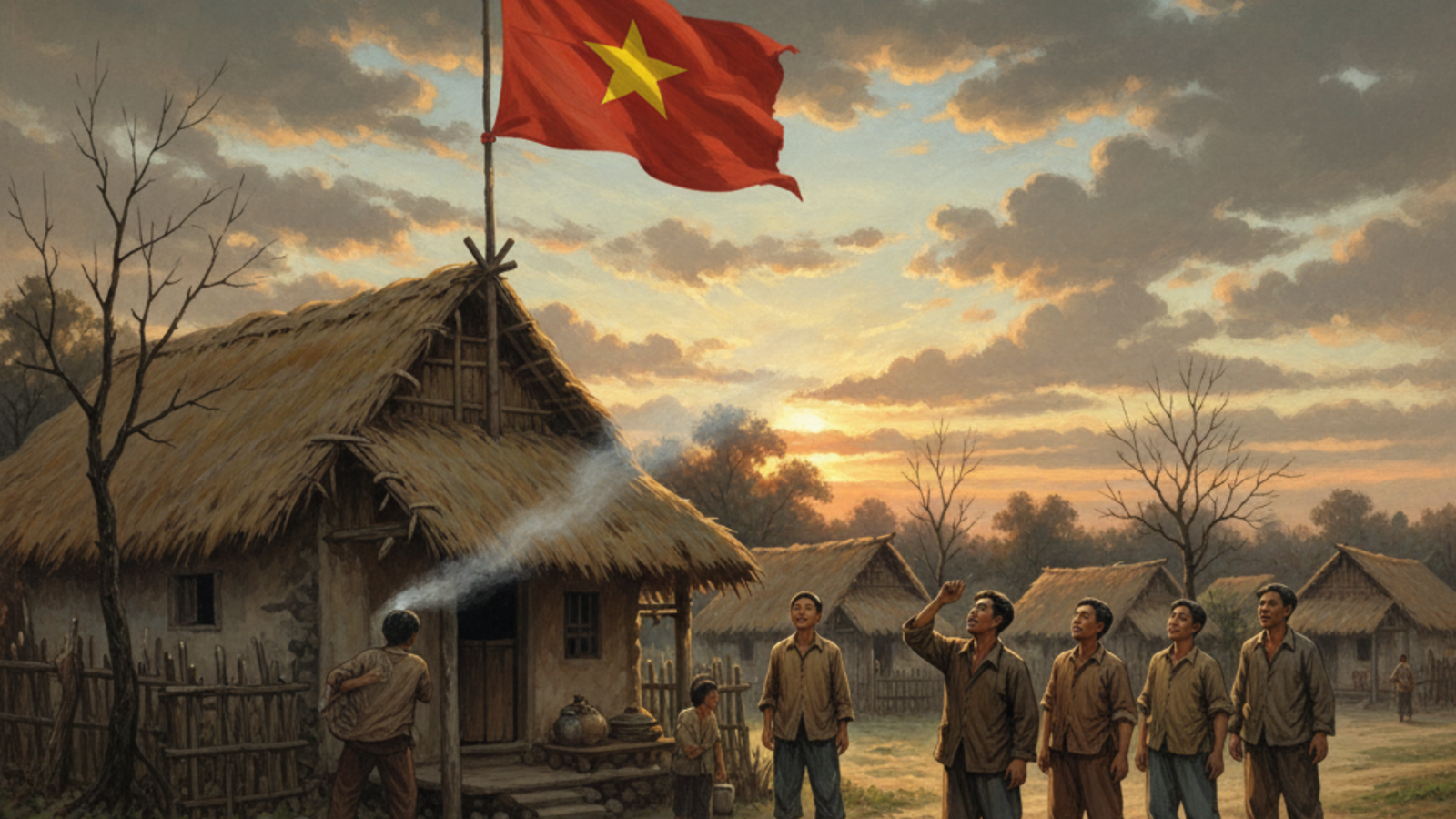 Cảm nhận về hình ảnh lá cờ tung bay cuối truyện ngắn Vợ nhặt?
