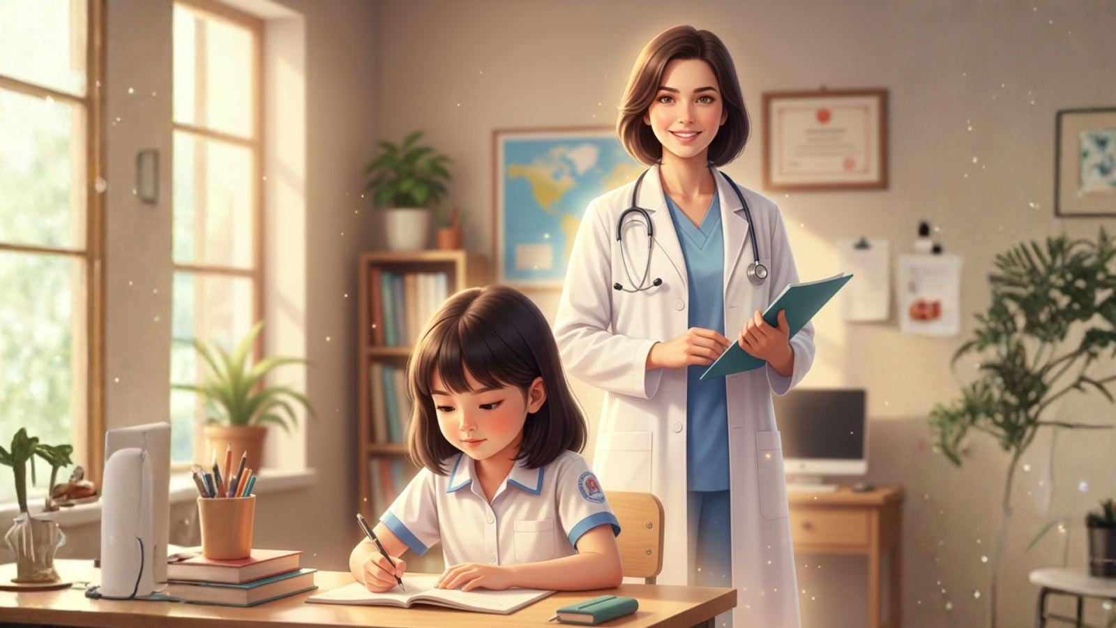 Viết đoạn văn ngắn về ước mơ làm bác sĩ của em