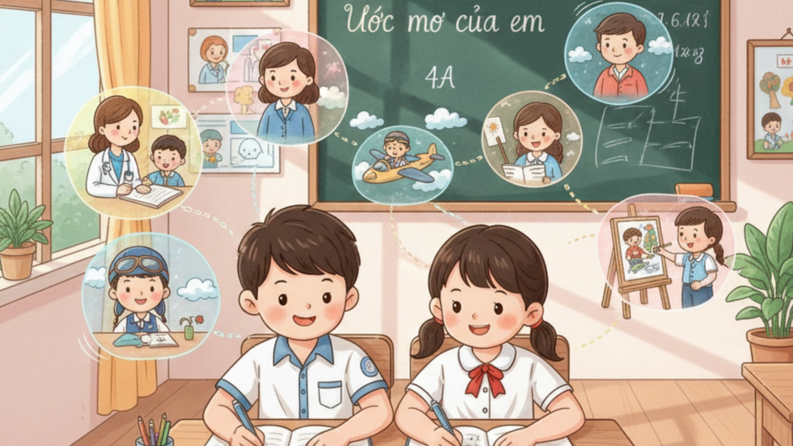 Viết đoạn văn về ước mơ của em lớp 4