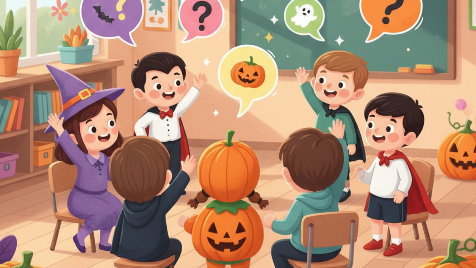 Những câu hỏi/ câu đố về Halloween cho trẻ em bằng tiếng Việt, tiếng Anh