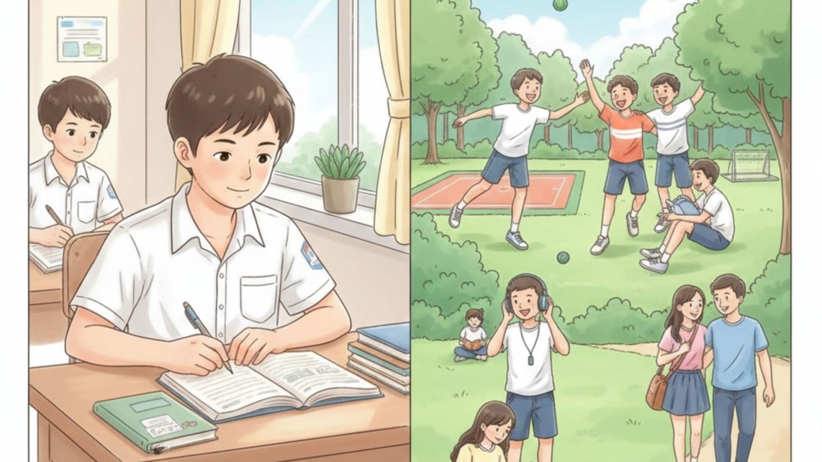 Nghị luận học sinh nên cân bằng giữa việc học tập và hoạt động giải trí thế nào?