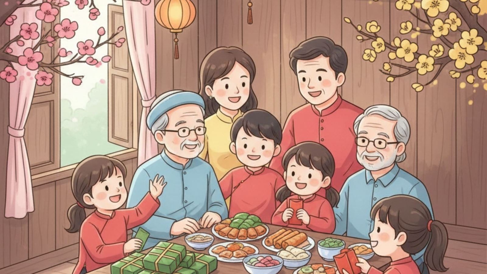 Viết đoạn văn ngắn về ngày Tết lớp 3 hay nhất