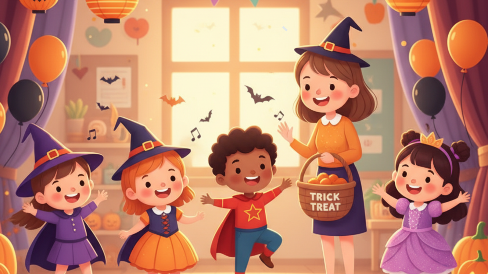 Kịch bản Halloween cho trẻ mầm non năm 2025 chi tiết nhất