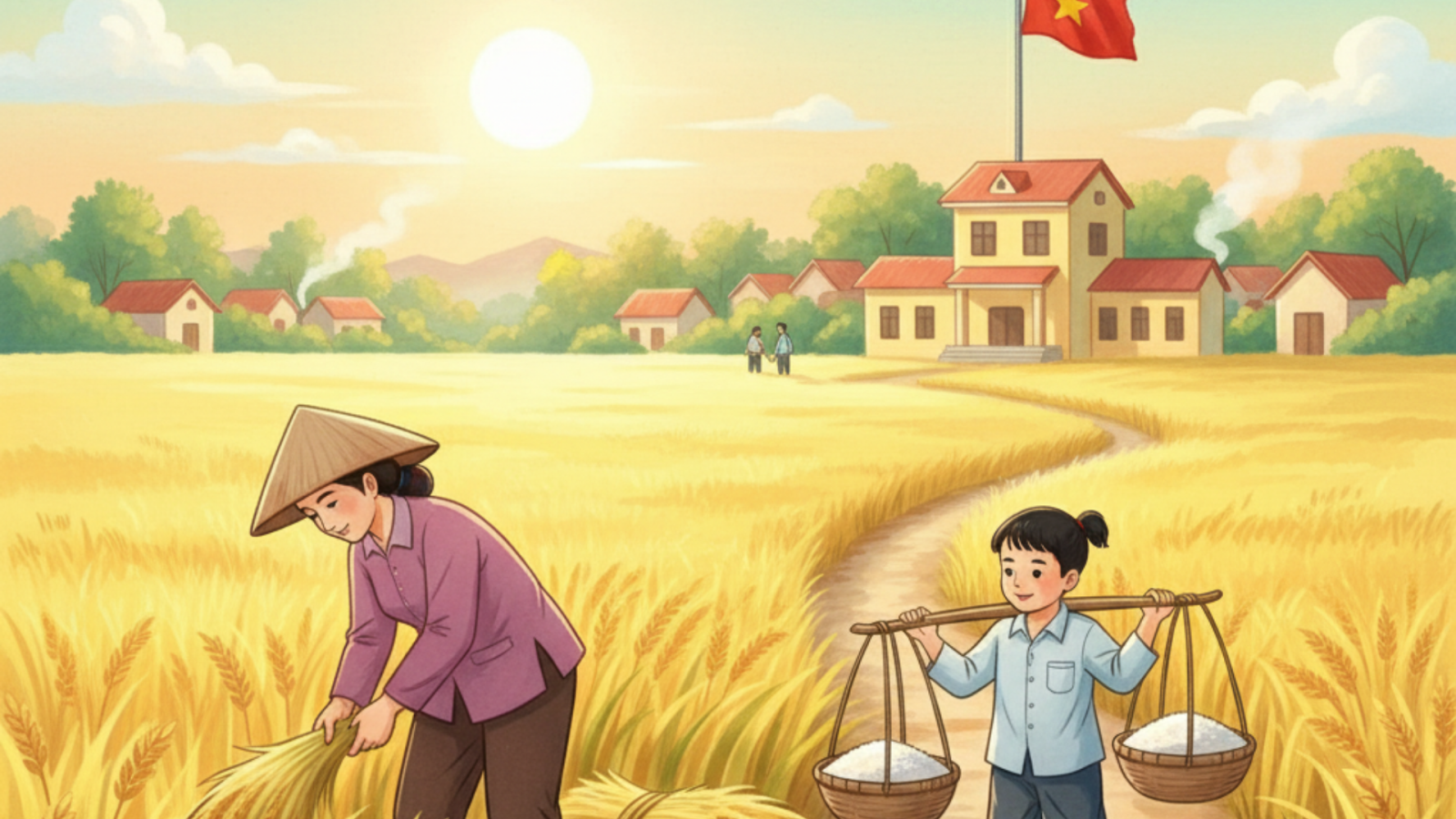 Đoạn văn ghi lại cảm xúc về bài thơ Hạt gạo làng ta trong đó có câu ghép