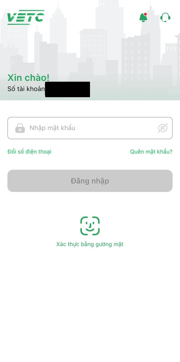 Quên mật khẩu VETC khôi phục lại mật khẩu thế nào?