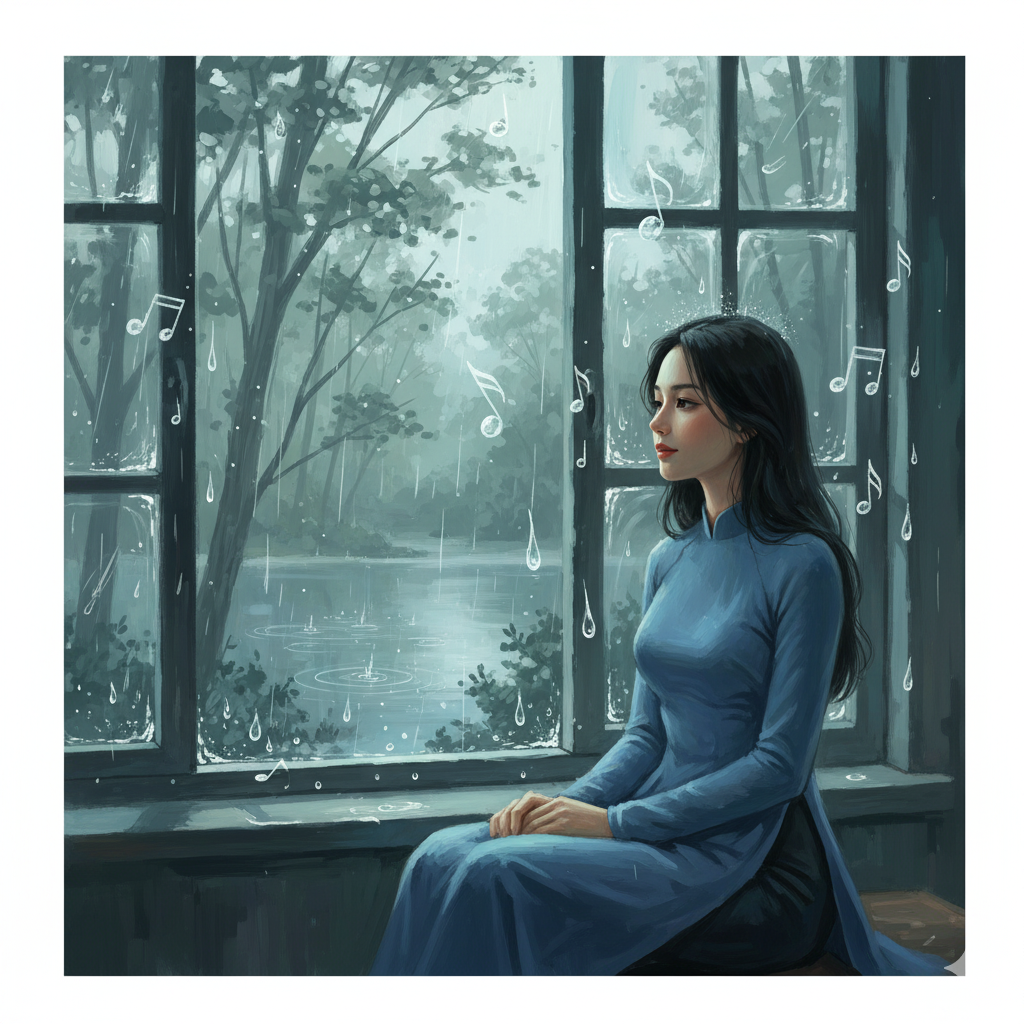 Nêu cảm nghĩ của em về bài thơ Tiếng đàn mưa