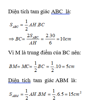 Toán lớp 5 trang 88 Diện tích hình tam giác có đáp án chi tiết