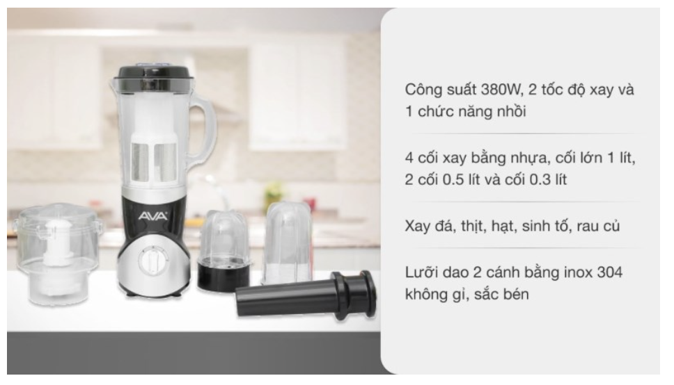 Top 5 thương hiệu máy xay sinh tố có lọc làm thức uống siêu ngon
