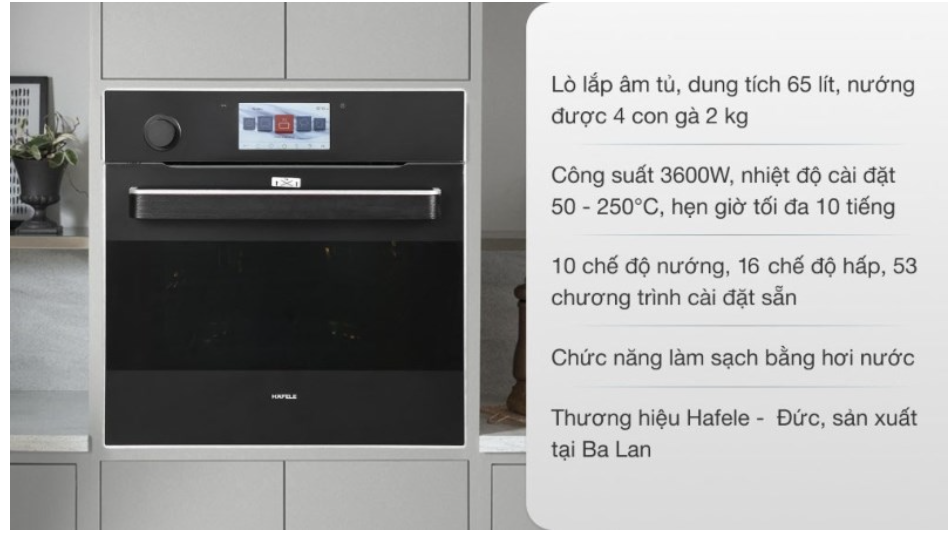 Top 5 thương hiệu lò nướng châu Âu bền đẹp cho gia đình