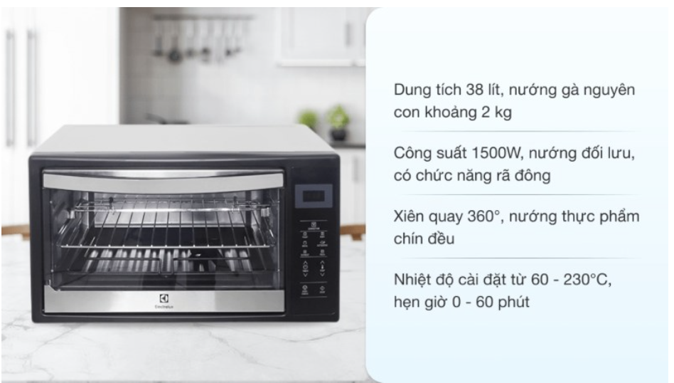 Top 5 thương hiệu lò nướng châu Âu bền đẹp cho gia đình