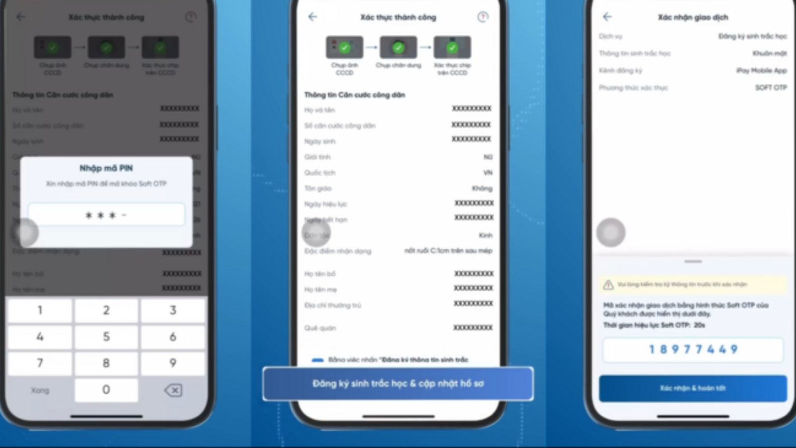 Cách xác thực sinh trắc học ngân hàng VietinBank chi tiết nhất?