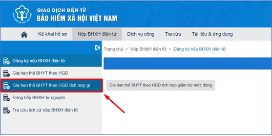 Cách gia hạn thẻ bảo hiểm y tế hộ gia đình có giảm trừ mức đóng