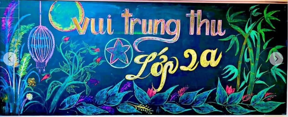 Mẫu trang trí bảng lớp Trung thu cho lớp học đẹp nhất 2024