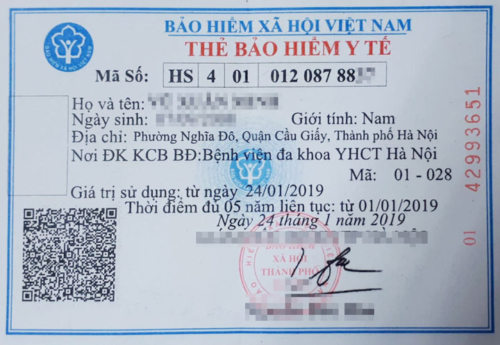 Cách biết mức hưởng BHYT là bao nhiêu % trên thẻ BHYT