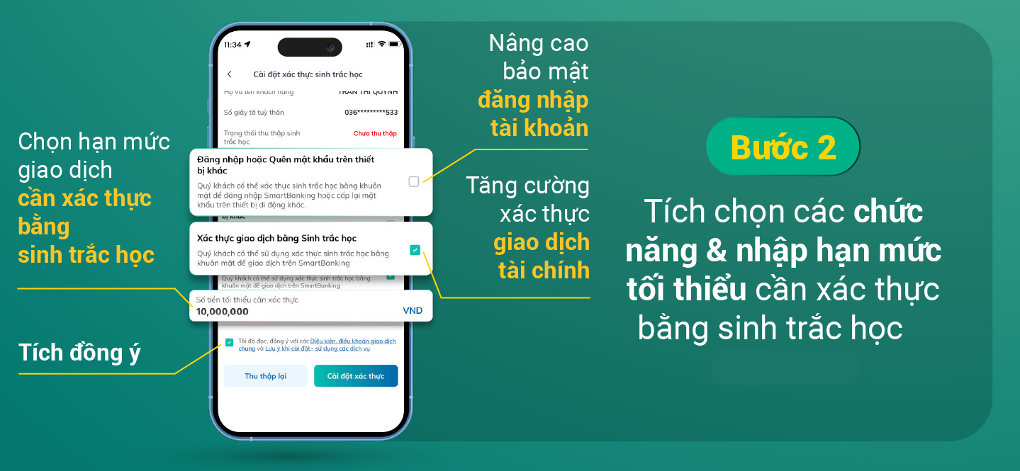 Hướng dẫn cách xác thực sinh trắc học ngân hàng BIDV dễ hiểu nhất