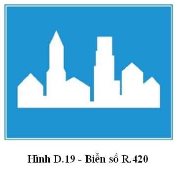 Các loại biển báo liên quan đến khu đông dân cư theo quy định