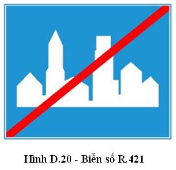 Các loại biển báo liên quan đến khu đông dân cư theo quy định