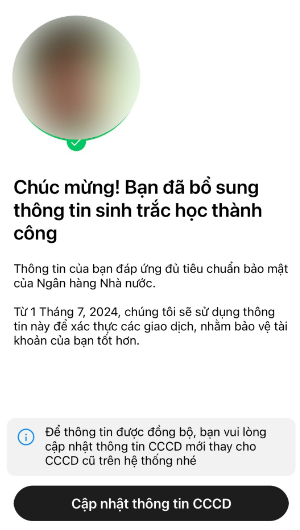 Quy định và hướng dẫn về cập nhật sinh trắc học ngân hàng ra sao?