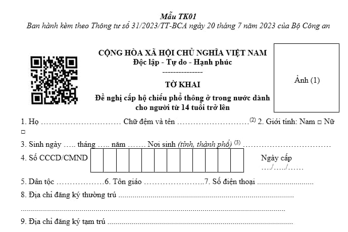 Mẫu đơn xin đổi hộ chiếu hết hạn, sắp hết hạn nhanh nhất