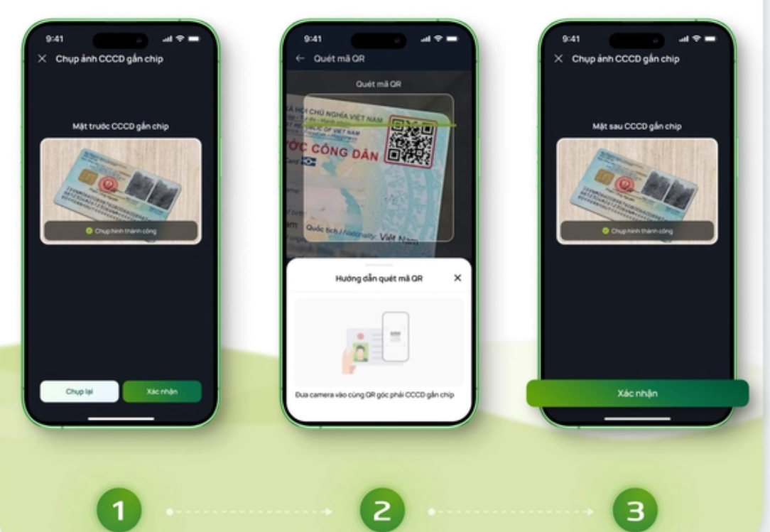 Cách xác thực sinh trắc học ngân hàng Vietcombank tại nhà đơn giản