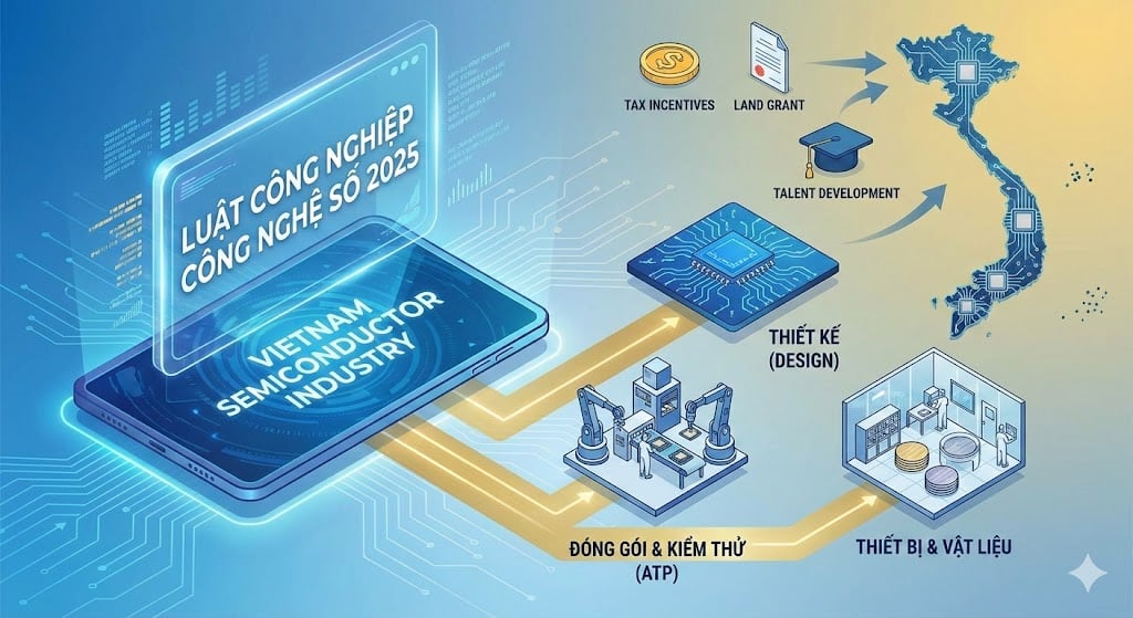 Trọng tâm phát triển công nghiệp bán dẫn của Việt Nam