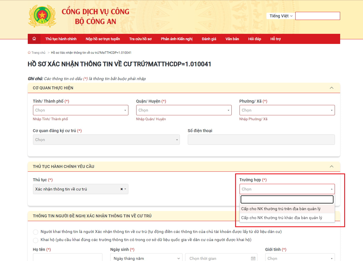 Hướng dẫn xác nhận thông tin về cư trú online nhanh nhất