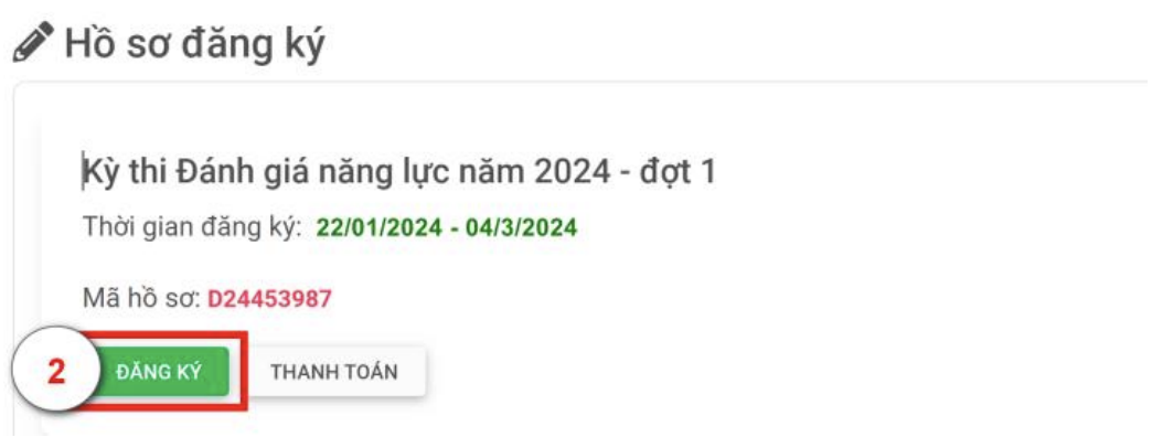 Hướng dẫn thanh toán lệ phí dự thi đánh giá năng lực 2024?