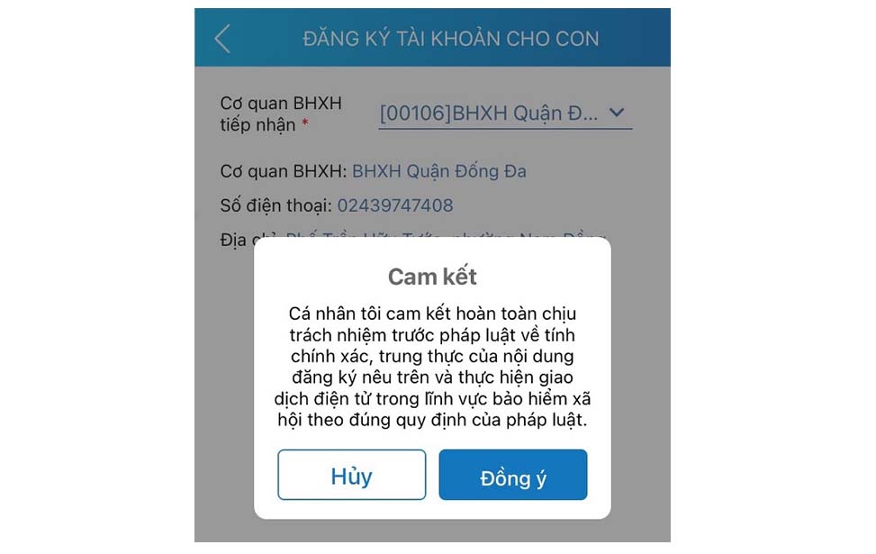Cách sử dụng thẻ BHYT của con trên VssID