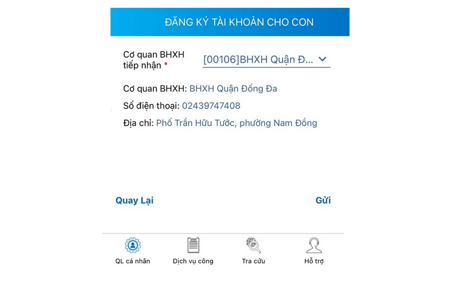 Cách sử dụng thẻ BHYT của con trên VssID
