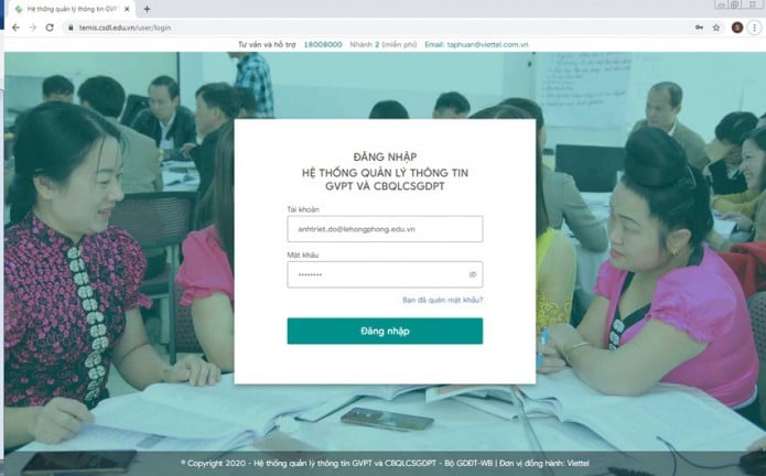 Hướng dẫn sử dụng TEMIS đánh giá chuẩn nghề nghiệp giáo viên 2024