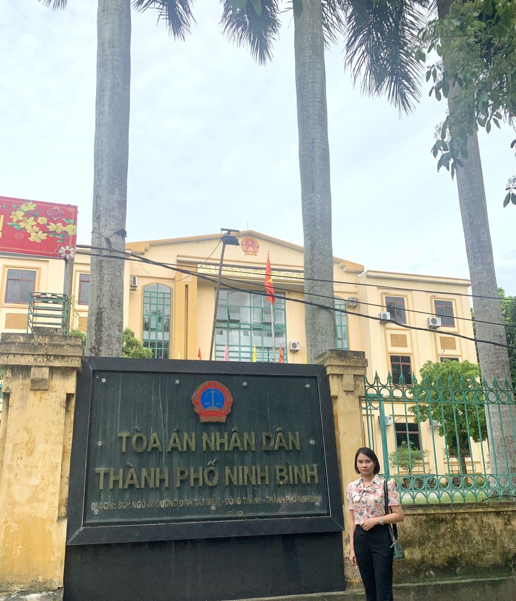 Luật sư: Phạm Thị Phương Thanh trong vụ án bào chữa vụ án hình sự tại tỉnh Ninh Bình.