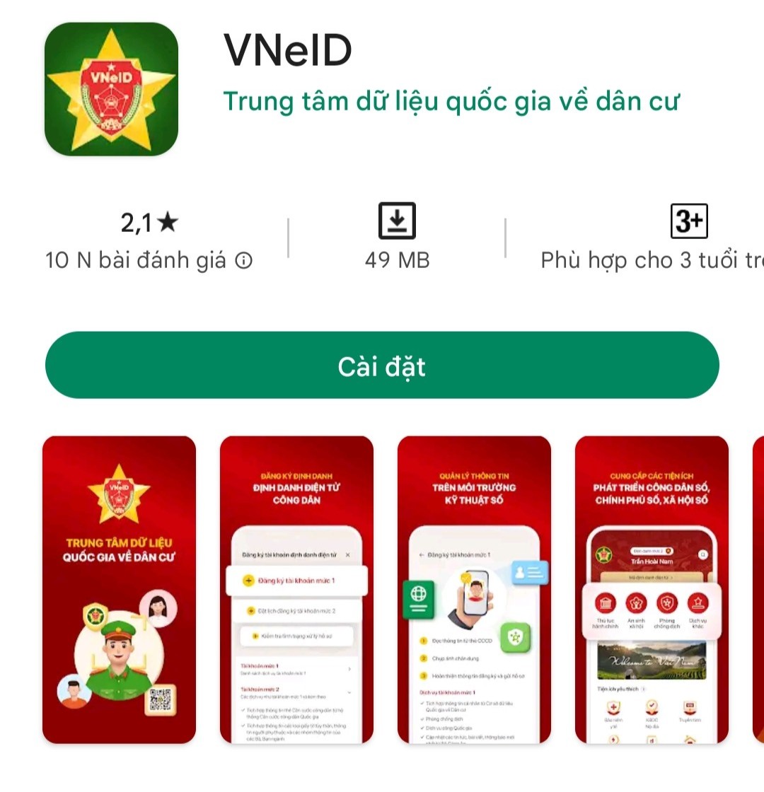 Điểm khác nhau giữa tài khoản định danh điện tử mức độ 1 và 2