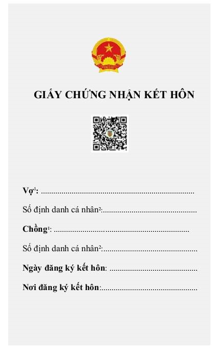 Mẫu Giấy chứng nhận đăng ký kết hôn mới nhất 2024 và Cách ghi