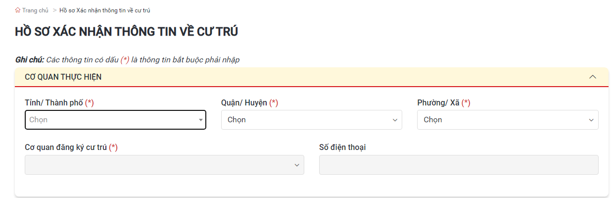 Hướng dẫn đăng ký xác nhận cư trú online dùng thay sổ hộ khẩu