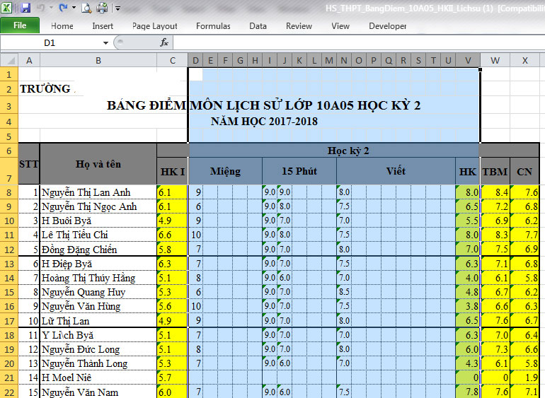 Cách in phiếu ghi điểm học bạ trong SMAS đơn giản, nhanh nhất
