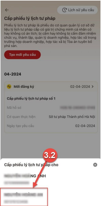 Hướng dẫn cấp phiếu lý lịch tư pháp qua Vneid nhanh gọn