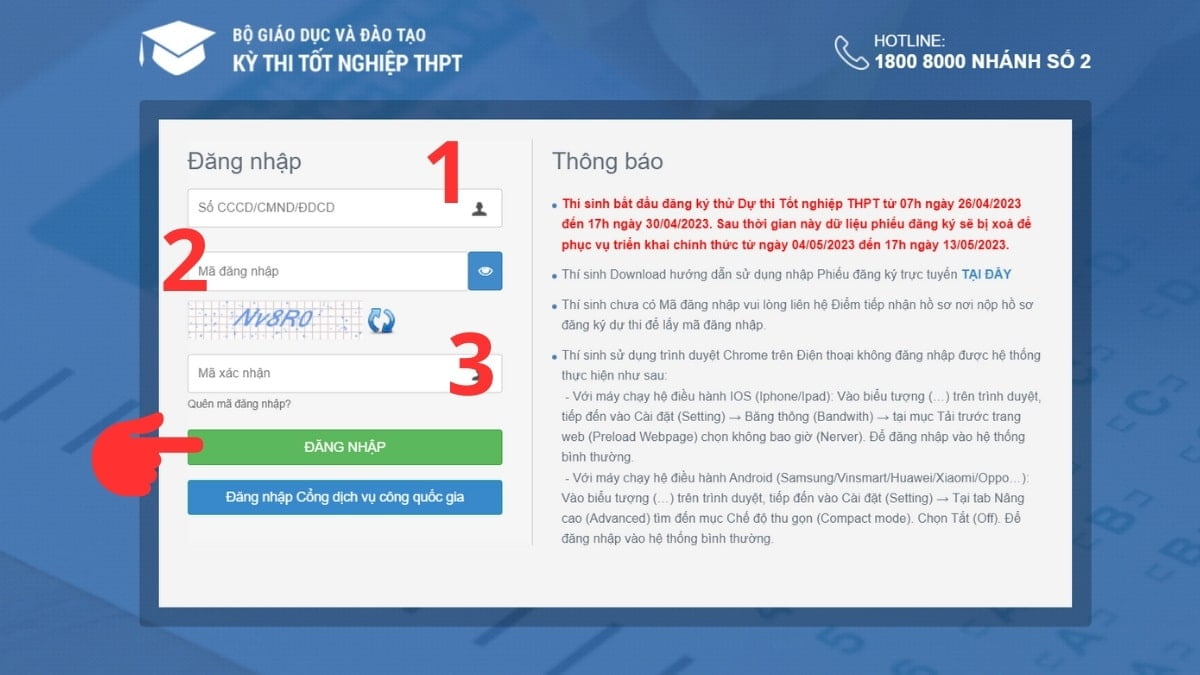 Cách đăng ký thi tốt nghiệp THPT trực tuyến năm 2024 chi tiết
