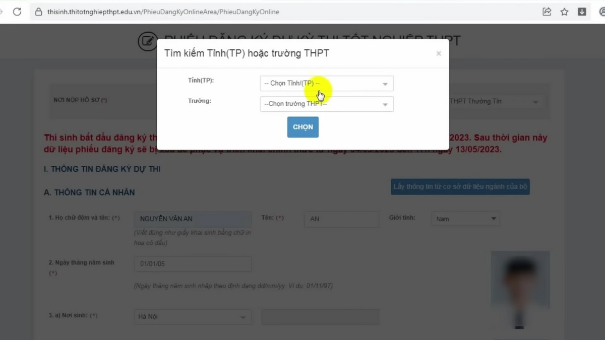 Cách đăng ký thi tốt nghiệp THPT trực tuyến năm 2024 chi tiết